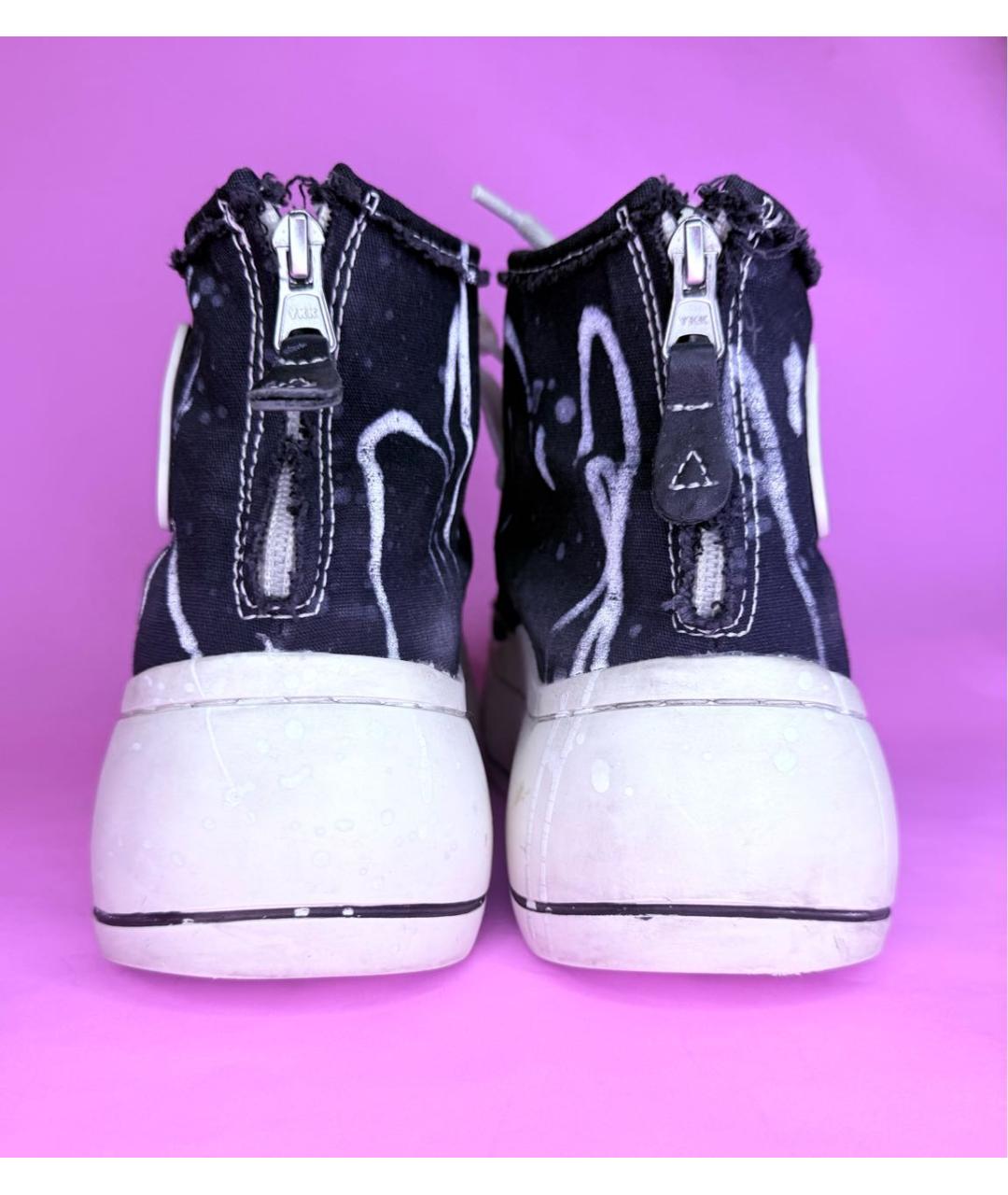 R13 Черные текстильные кеды, фото 4