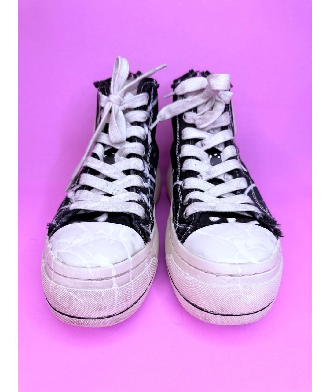 R13 Черные текстильные кеды, фото 2