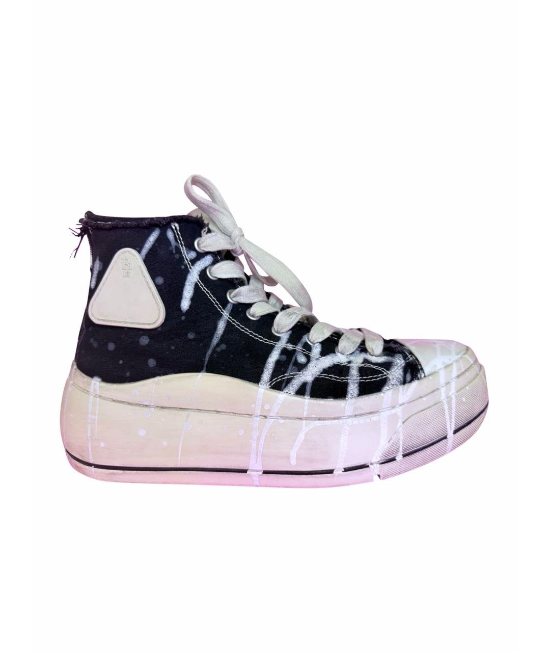 R13 Черные текстильные кеды, фото 1