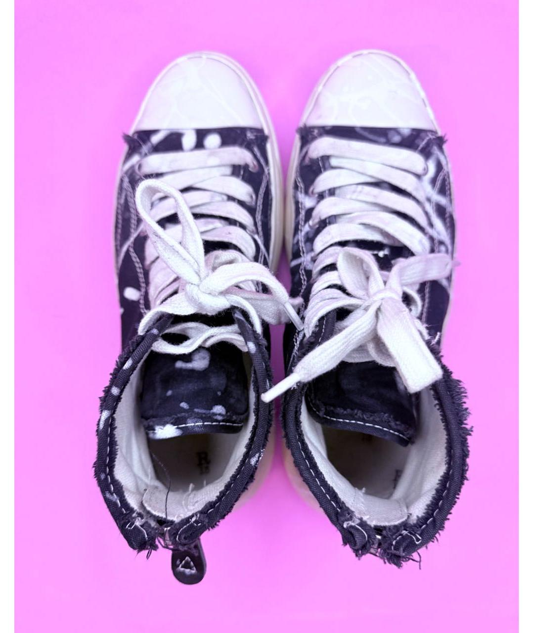 R13 Черные текстильные кеды, фото 3