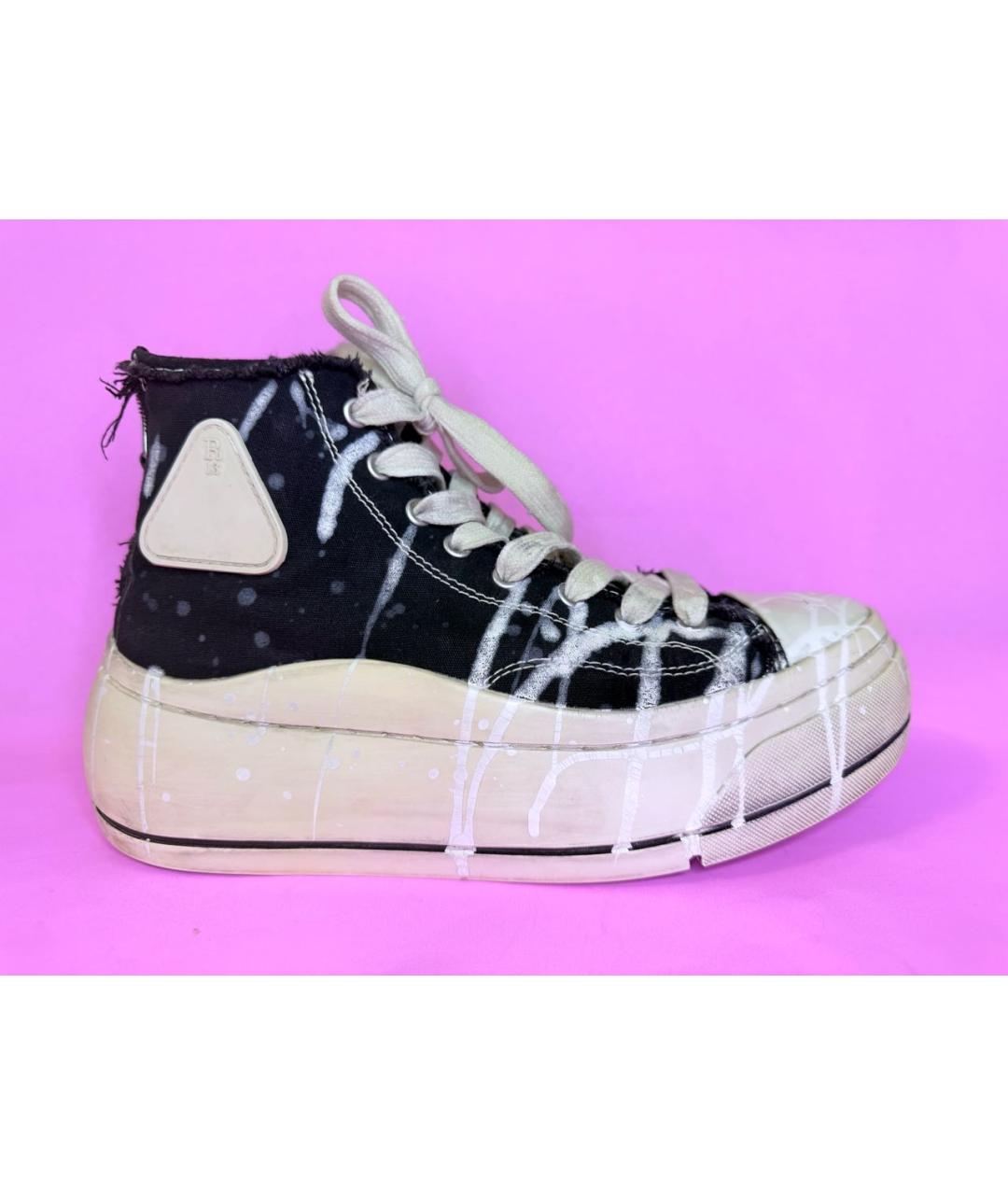 R13 Черные текстильные кеды, фото 8