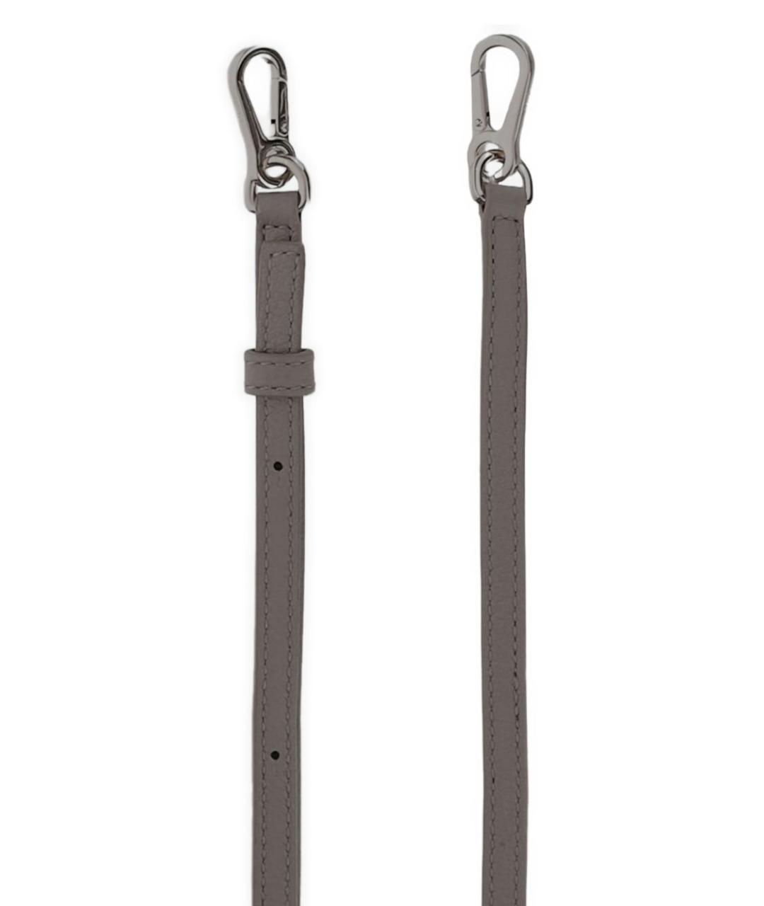 LOEWE Серая кожаная сумка тоут, фото 5