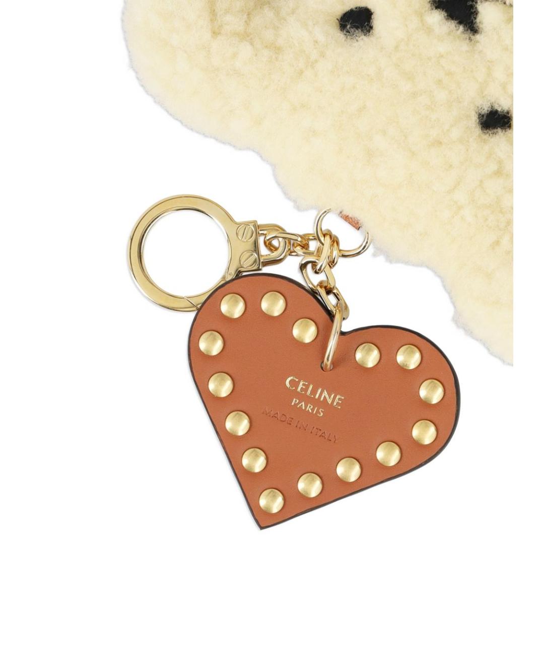 CELINE Бежевый брелок, фото 2