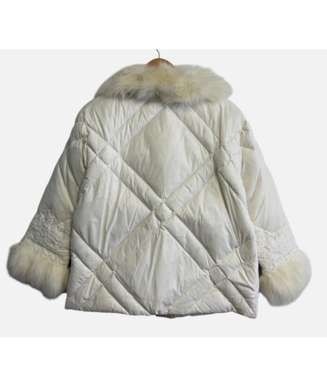 ERMANNO SCERVINO Белый полиэстеровый пуховик, фото 2