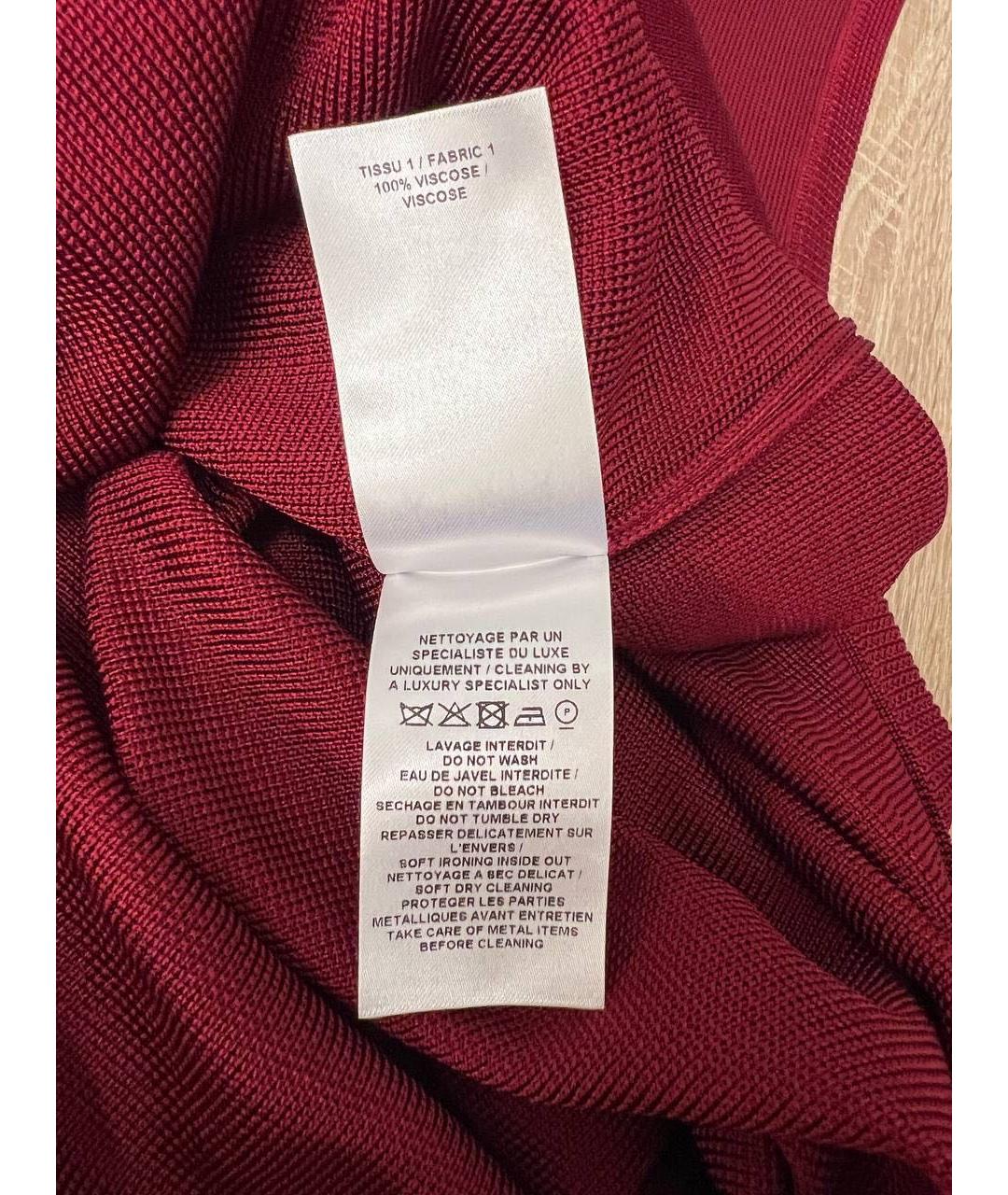 ALAIA Бордовая вискозная майка, фото 6