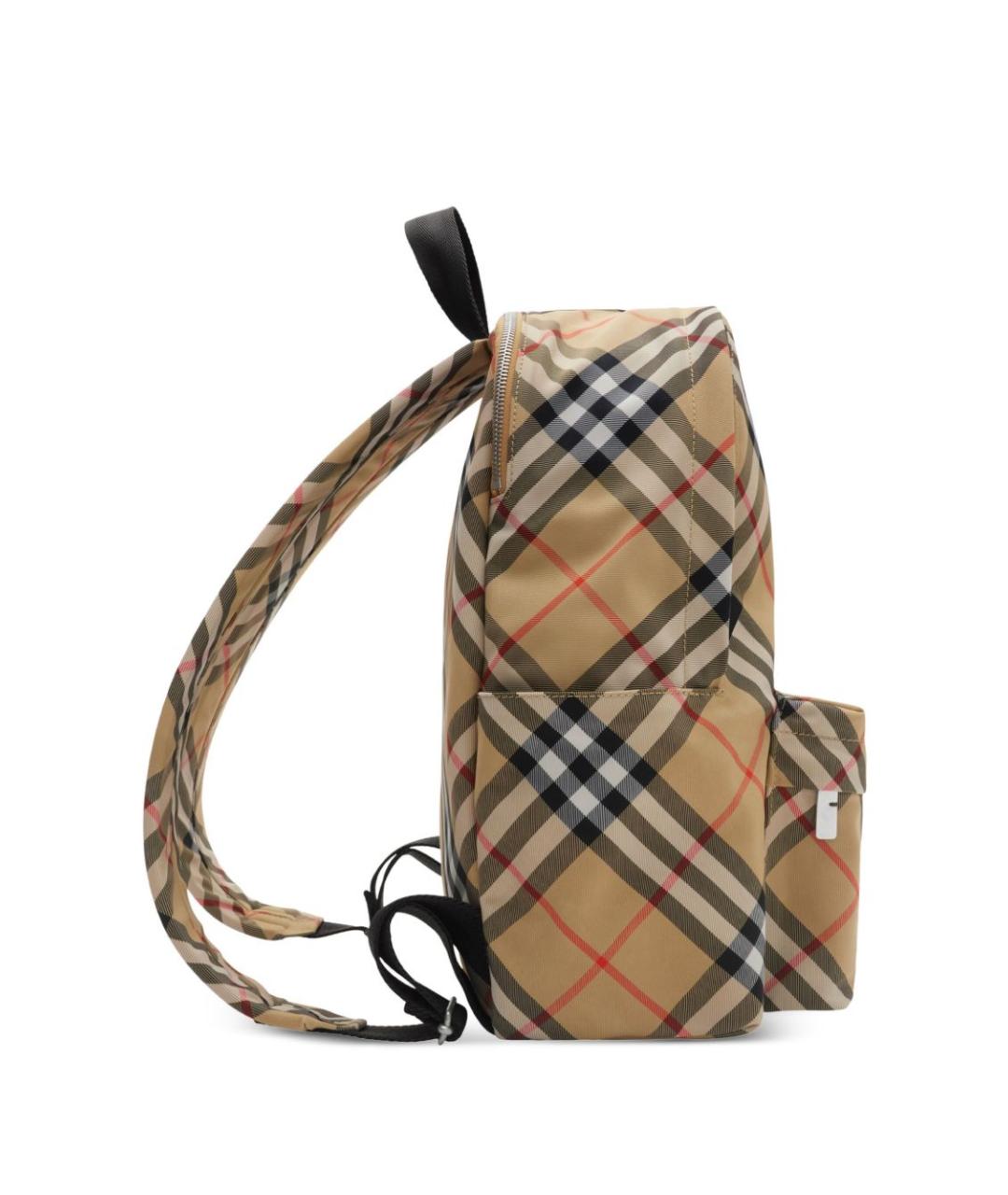 BURBERRY Бежевый синтетический рюкзак, фото 4