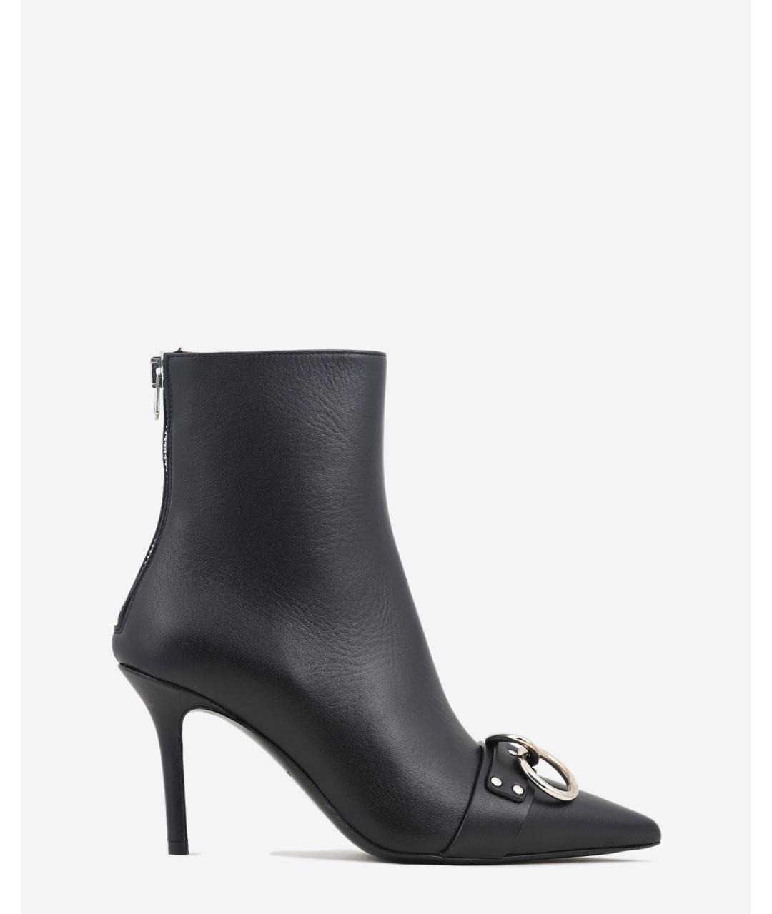 R13 Черные кожаные ботильоны, фото 9