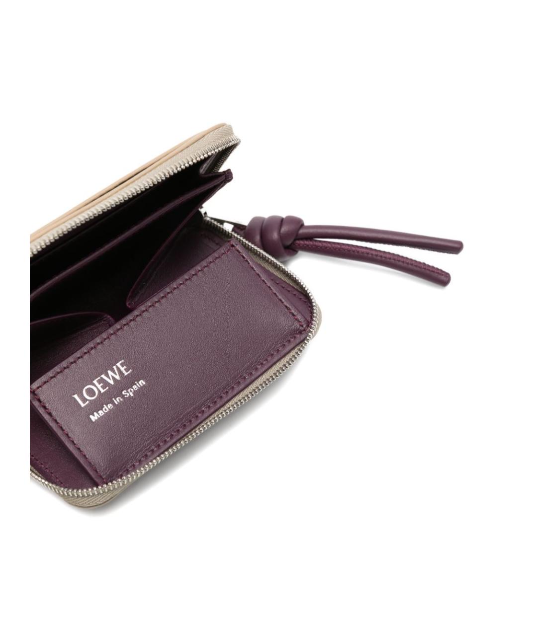 LOEWE Белый кожаный кошелек, фото 2