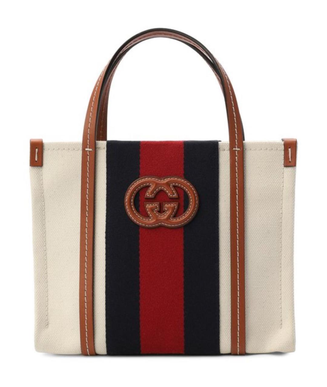 GUCCI Бежевая сумка с короткими ручками, фото 1