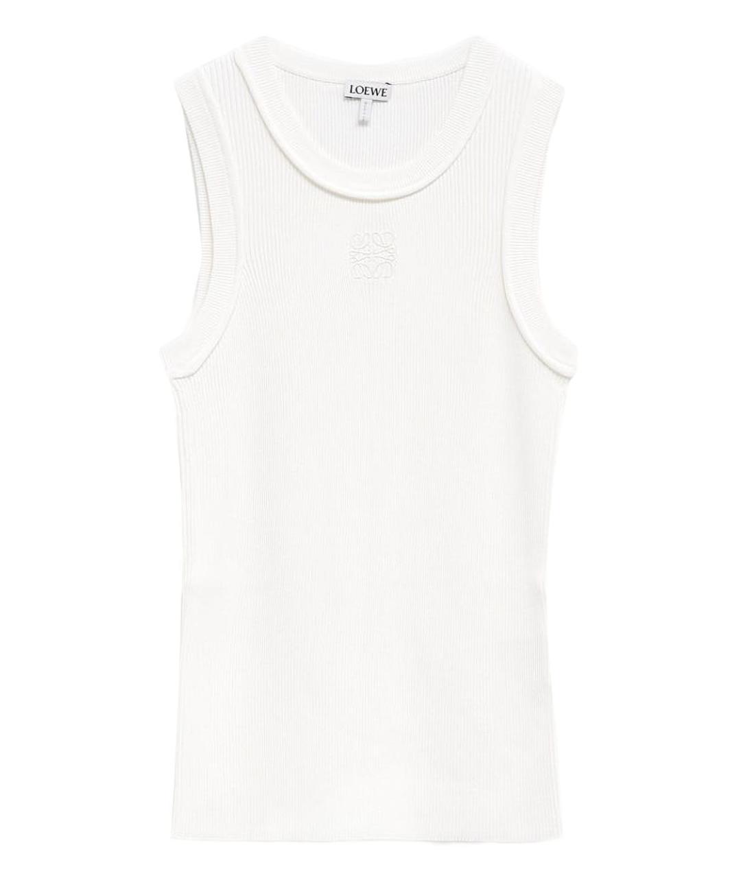 LOEWE Белая полиэстеровая майка, фото 1