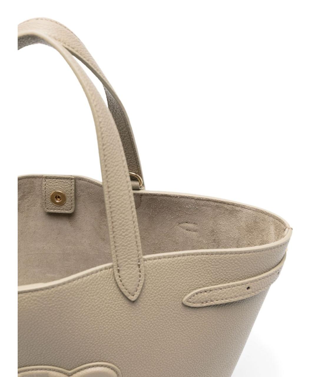 CELINE Серая кожаная сумка тоут, фото 5