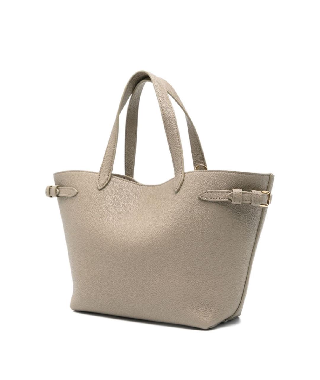 CELINE Серая кожаная сумка тоут, фото 3