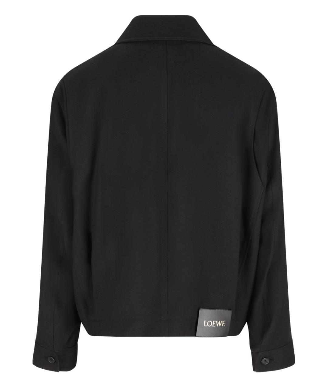 LOEWE Черная шерстяная куртка, фото 2