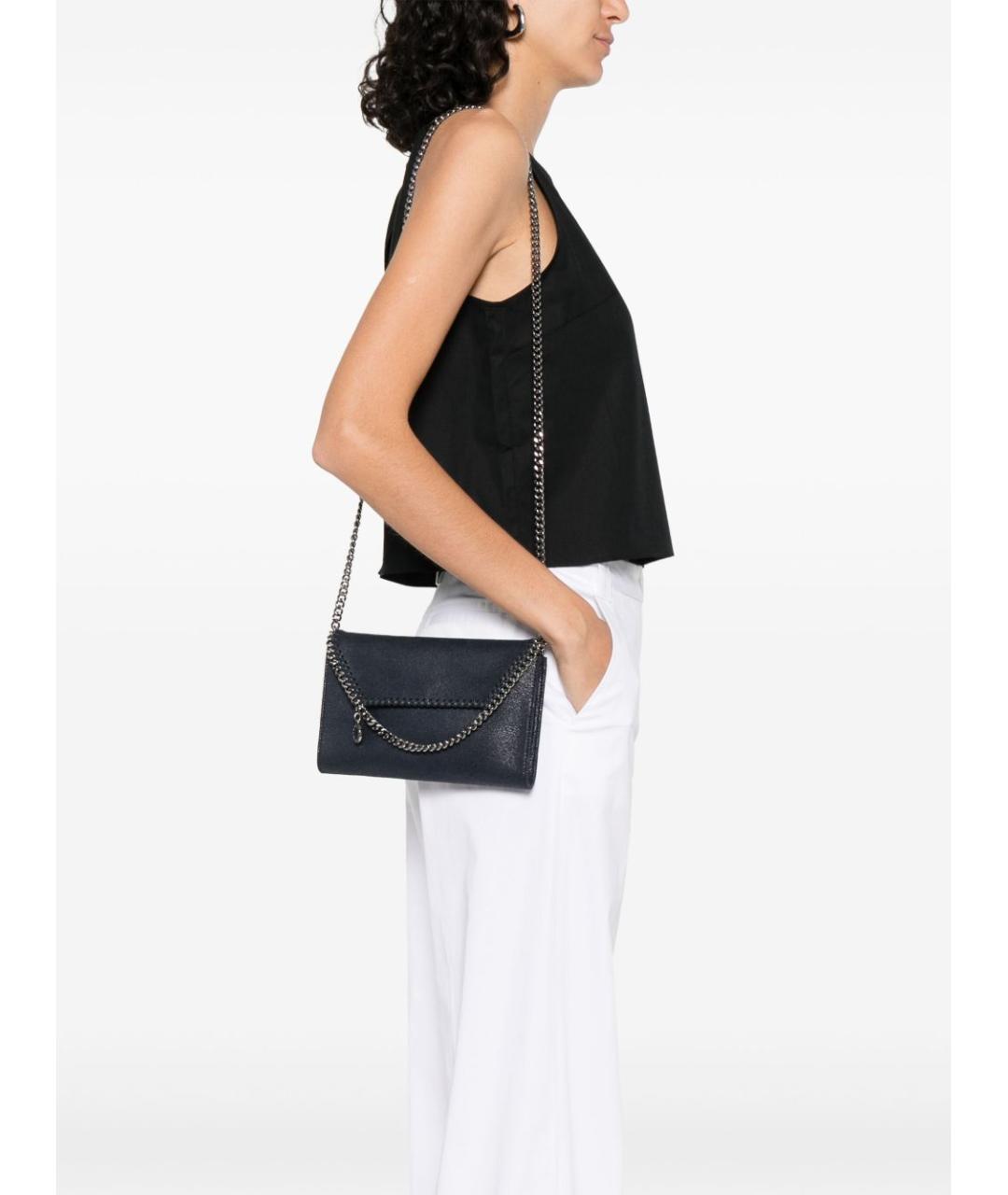 STELLA MCCARTNEY Синяя сумка через плечо из искусственной кожи, фото 4