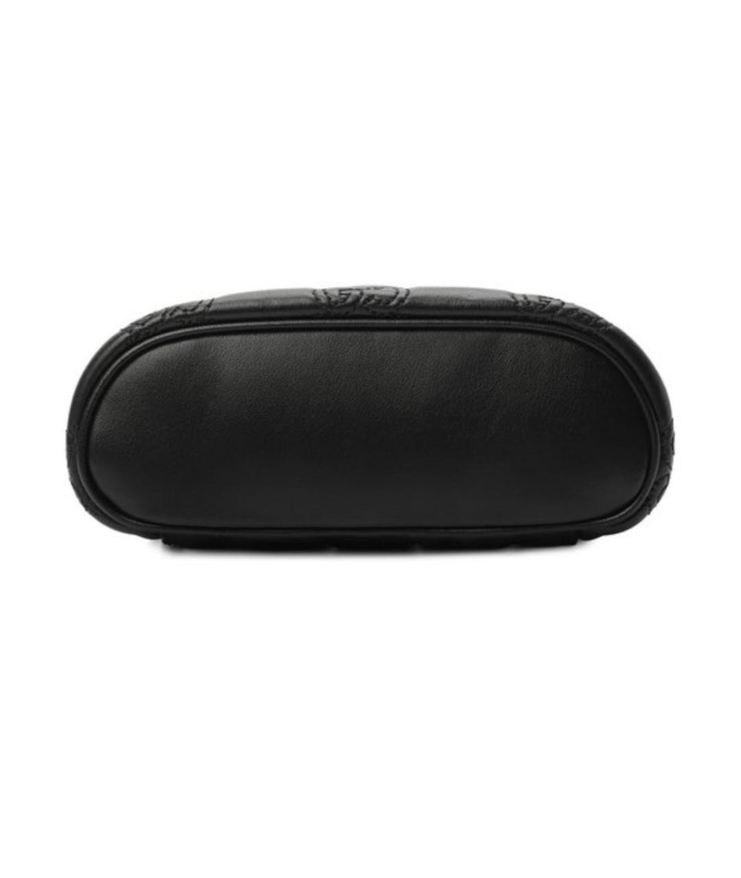 GUCCI Черная кожаная сумка с короткими ручками, фото 4