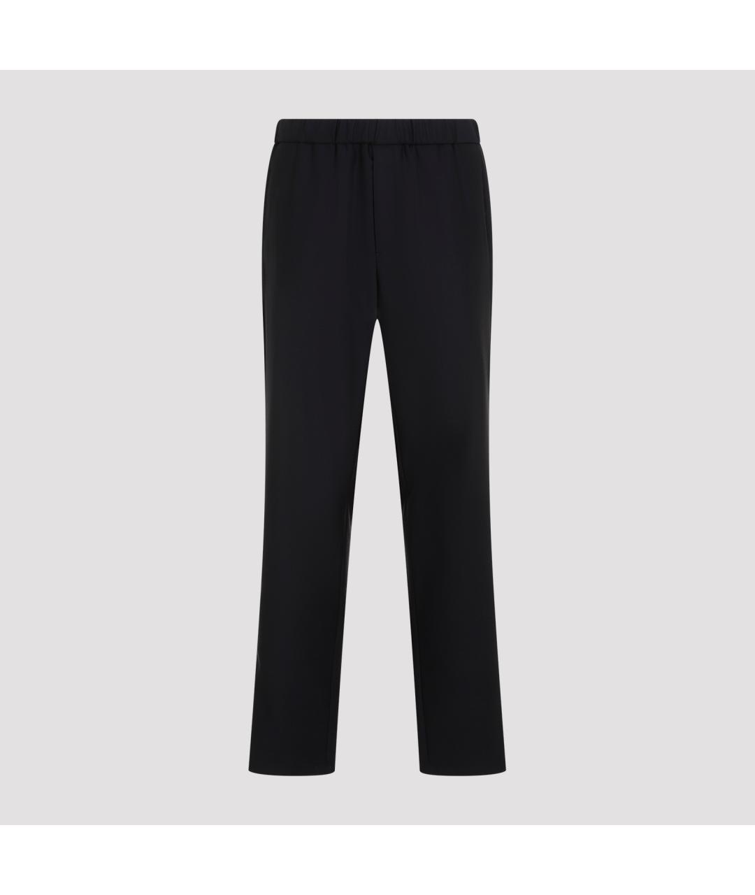 GIORGIO ARMANI Темно-синие шерстяные повседневные брюки, фото 5