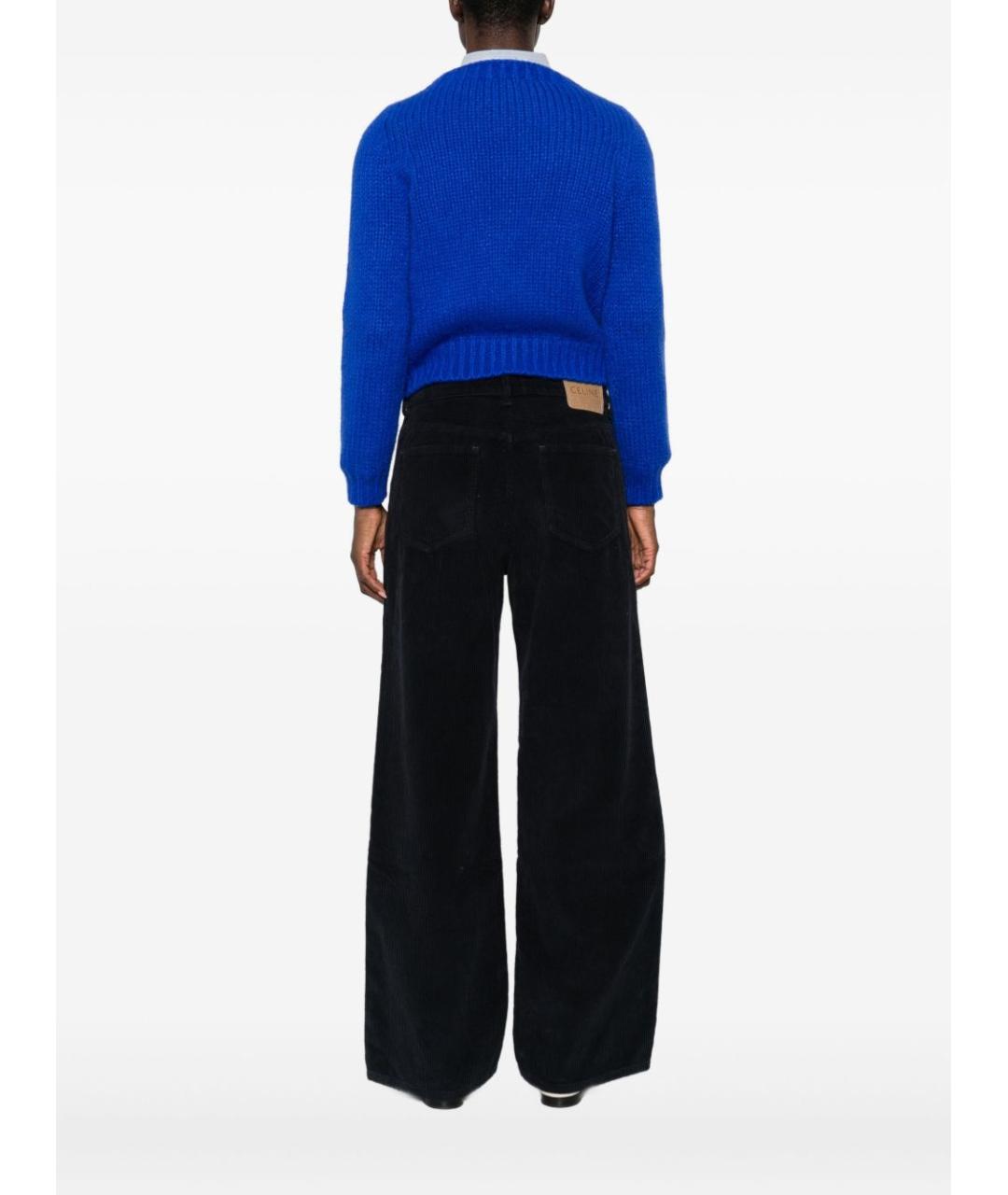 CELINE Синий кашемировый джемпер / свитер, фото 3