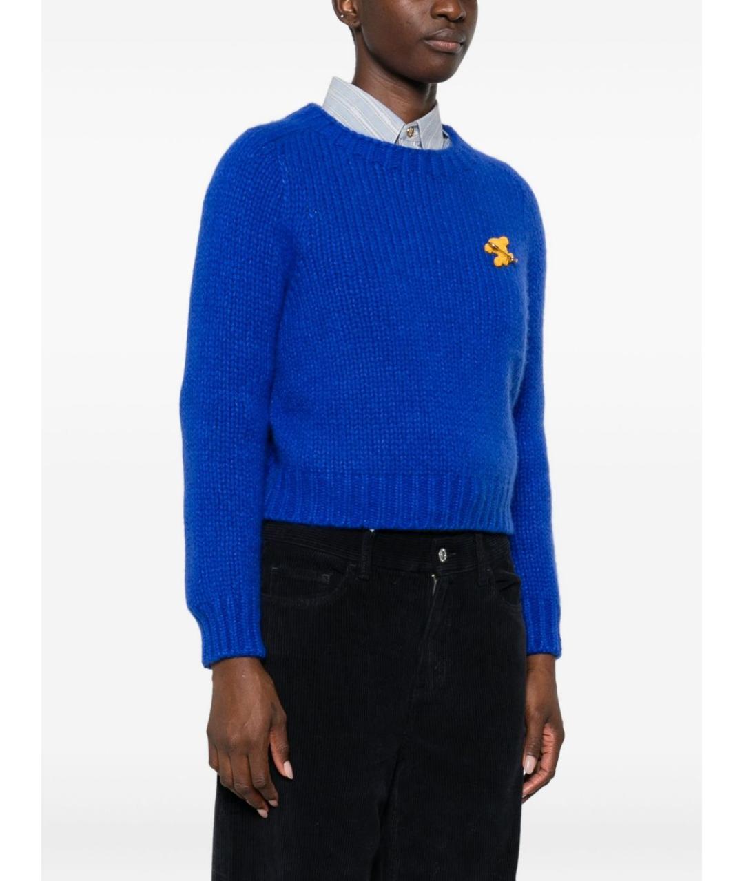 CELINE Синий кашемировый джемпер / свитер, фото 2