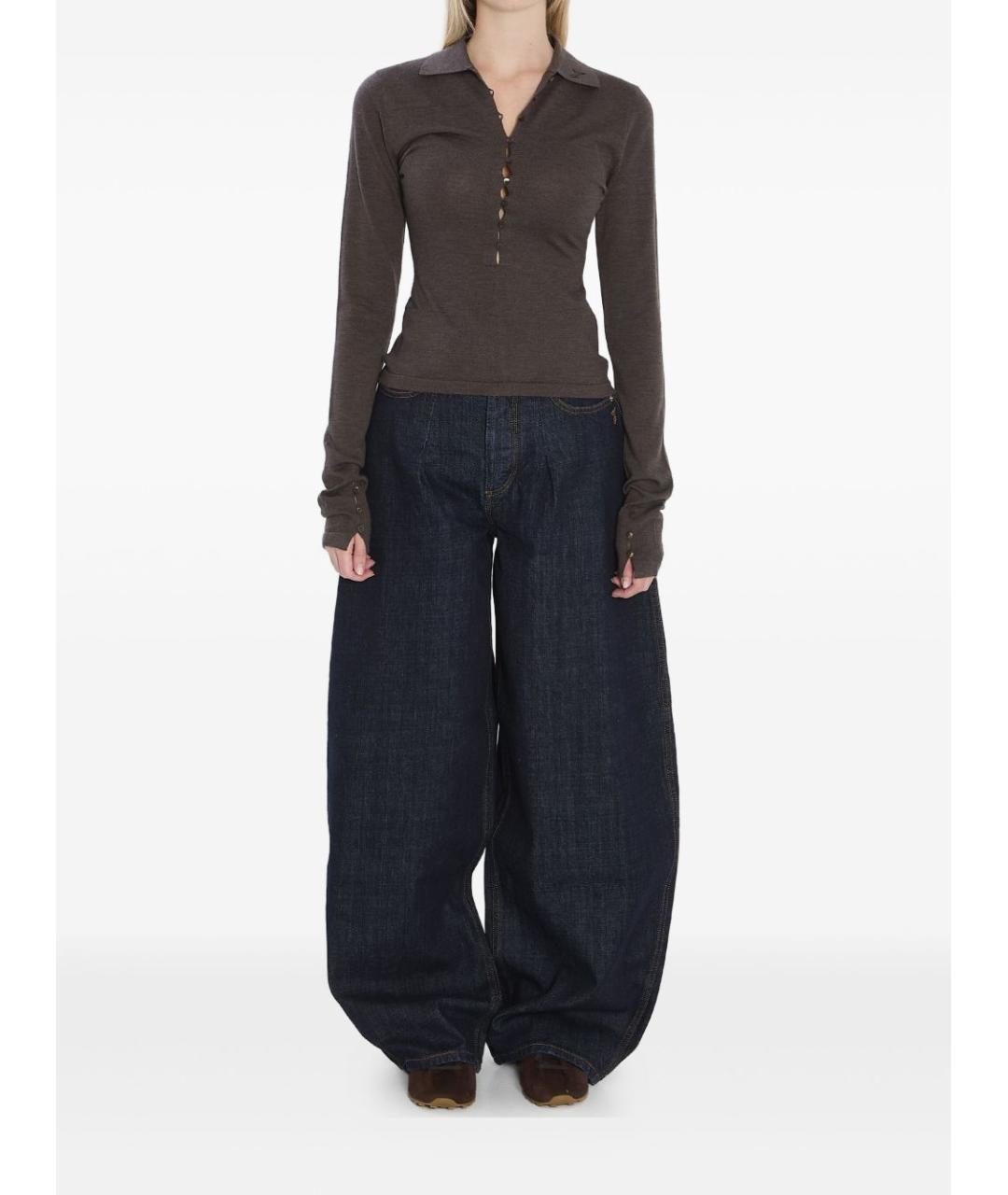 JACQUEMUS Коричневый шерстяной джемпер / свитер, фото 5