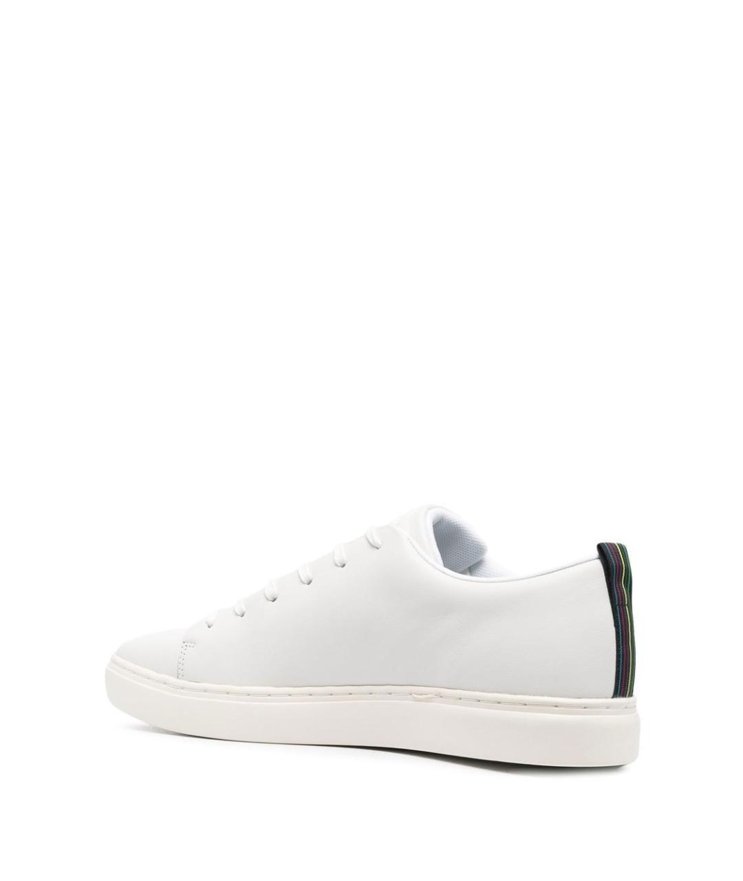 PS BY PAUL SMITH Белые кожаные низкие кроссовки / кеды, фото 3