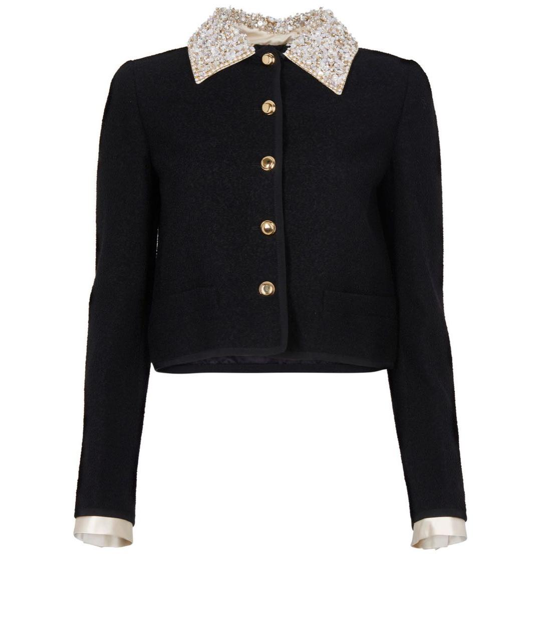 MIU MIU Черный хлопковый жакет/пиджак, фото 1
