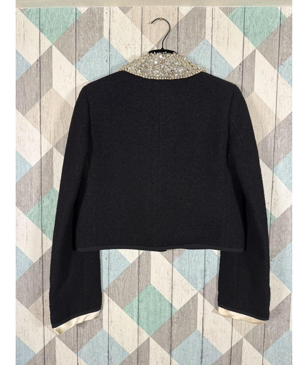 MIU MIU Черный хлопковый жакет/пиджак, фото 3