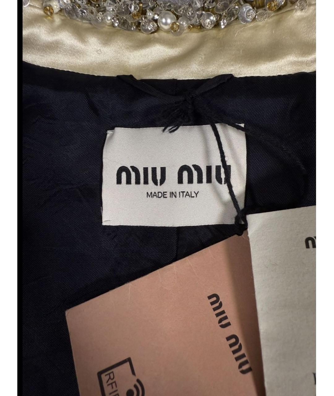 MIU MIU Черный хлопковый жакет/пиджак, фото 5