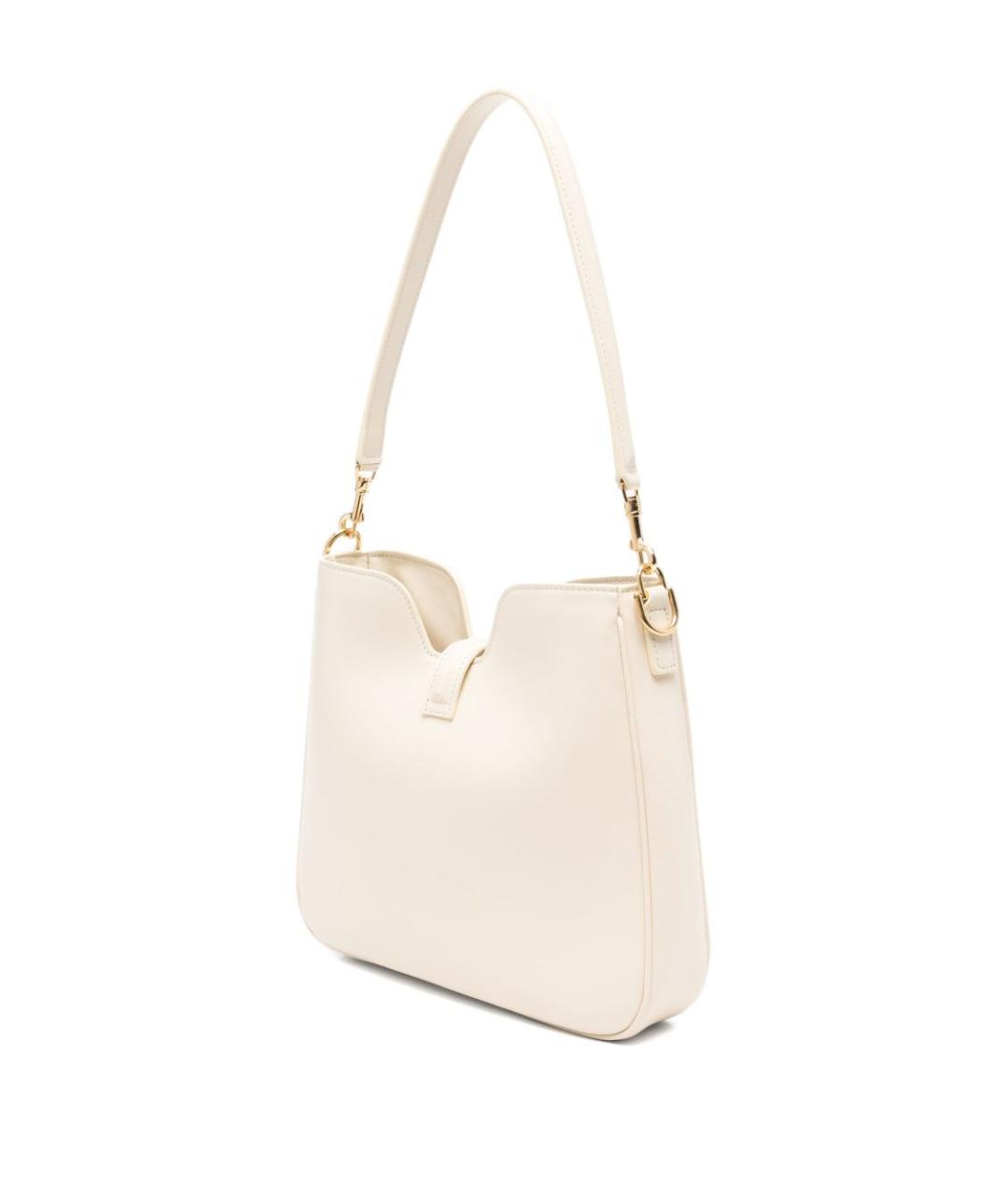 CELINE Бежевая кожаная сумка через плечо, фото 5