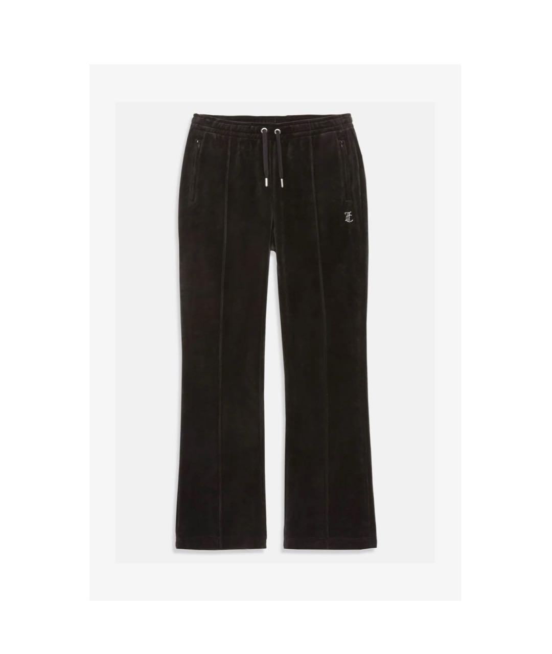 JUICY COUTURE Черный велюровый костюм с брюками, фото 5
