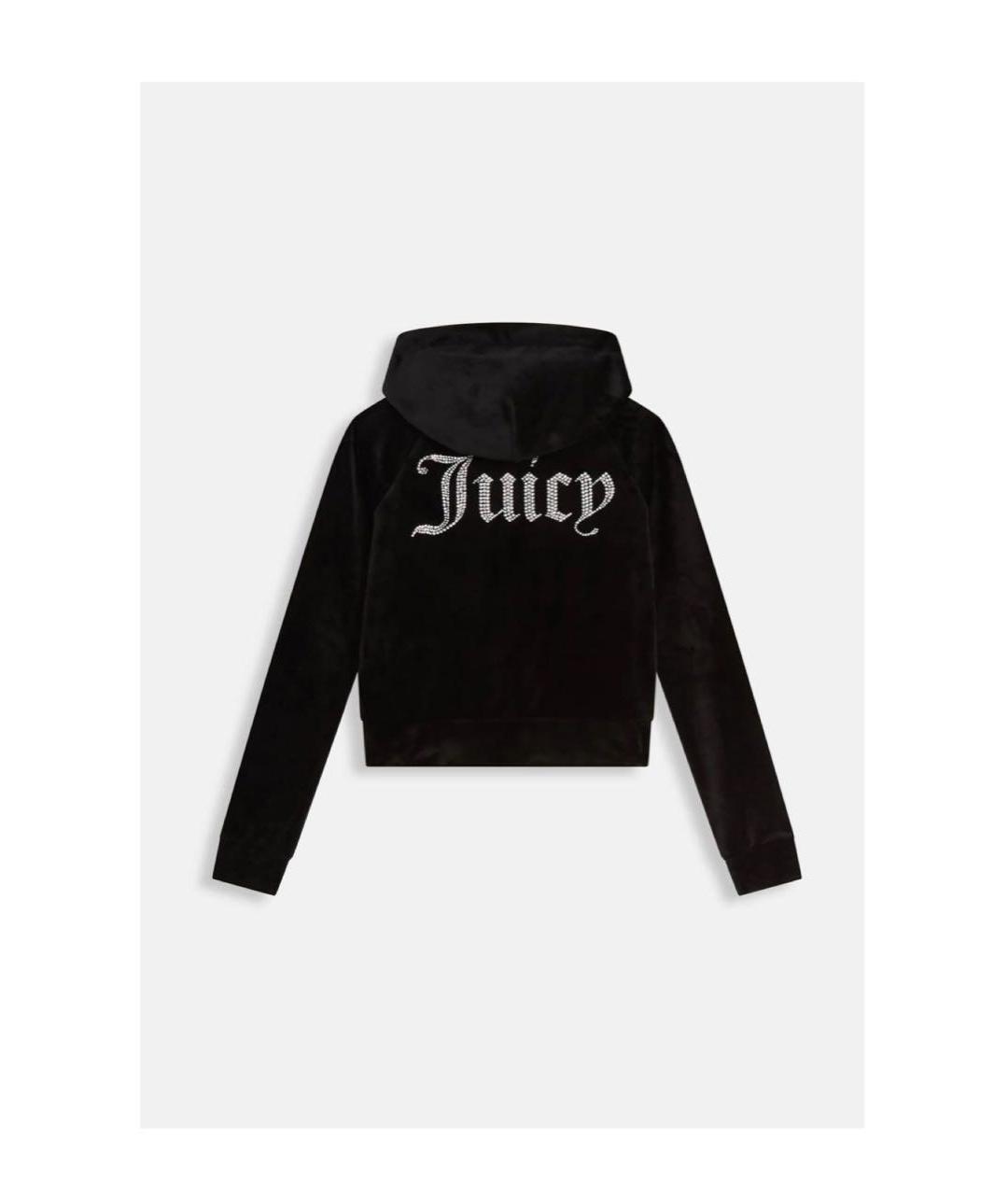 JUICY COUTURE Черный велюровый костюм с брюками, фото 2