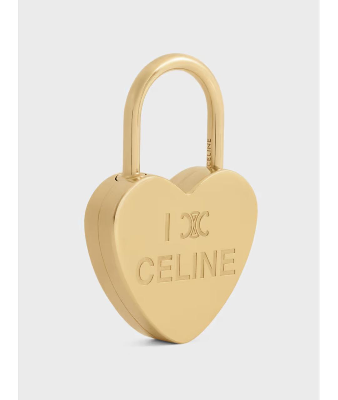 CELINE Золотая латунная подвеска, фото 3