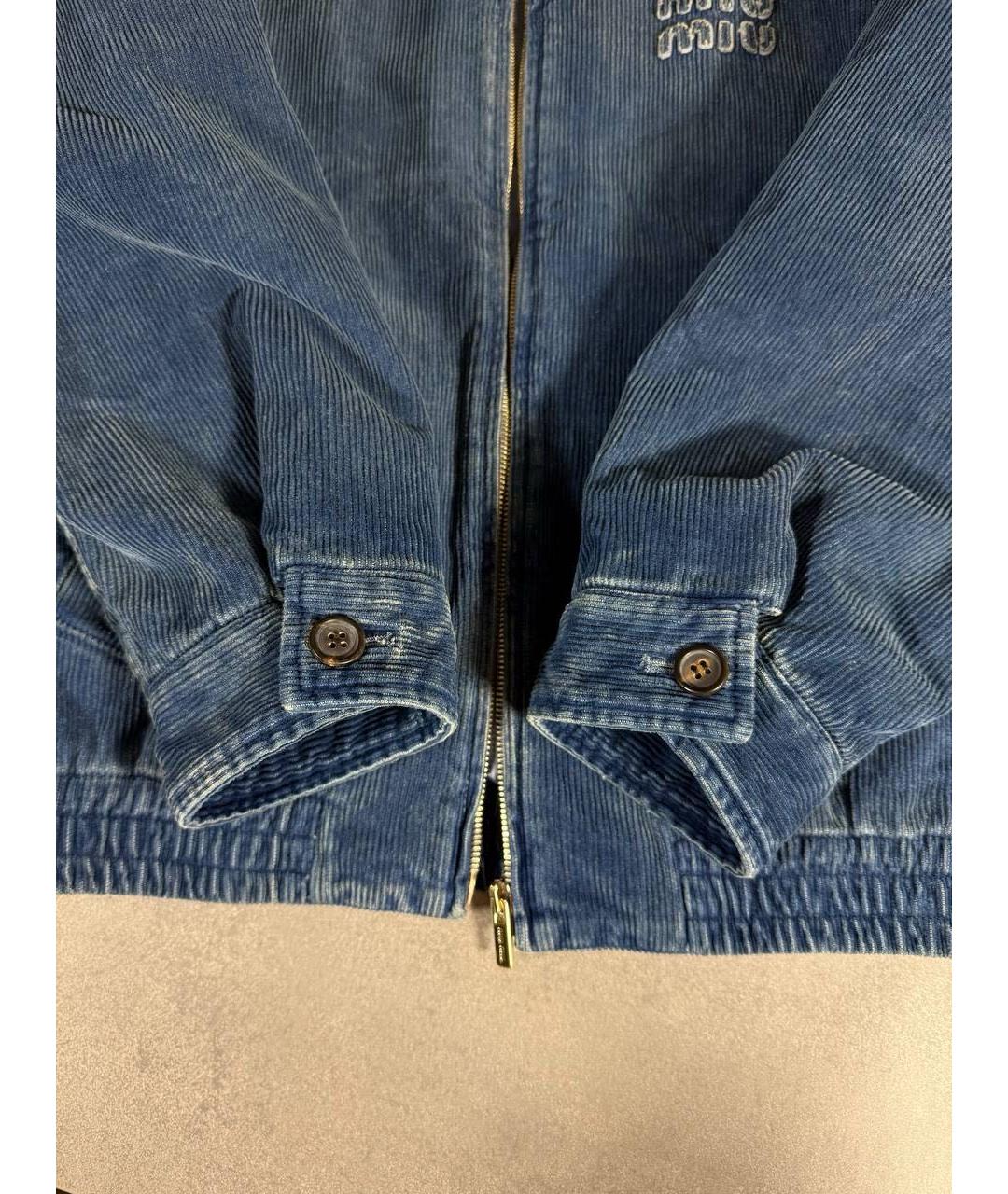 MIU MIU Темно-синяя куртка, фото 5