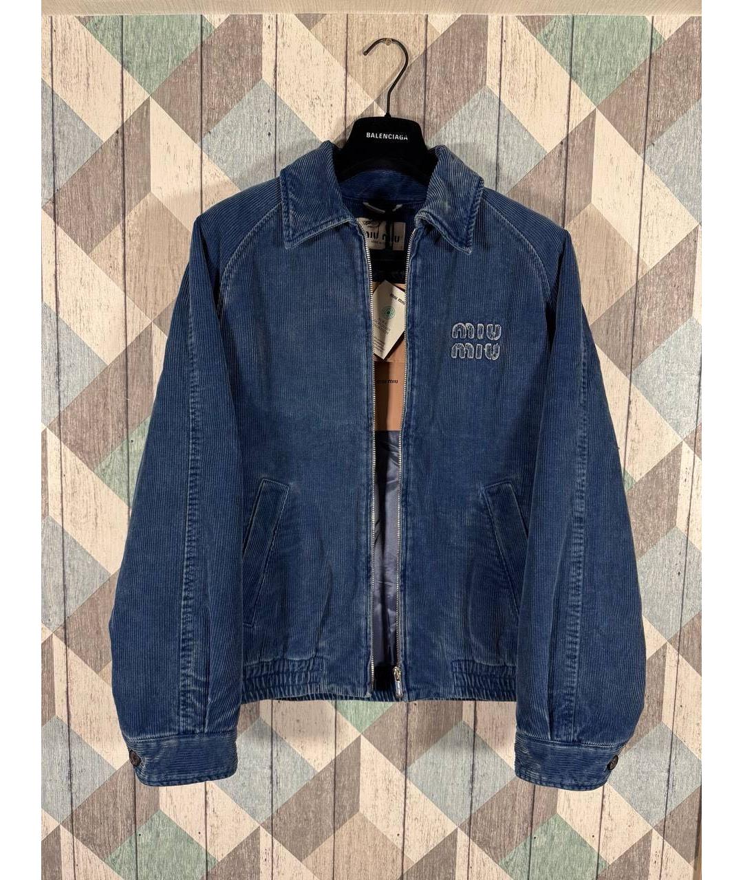 MIU MIU Темно-синяя куртка, фото 2