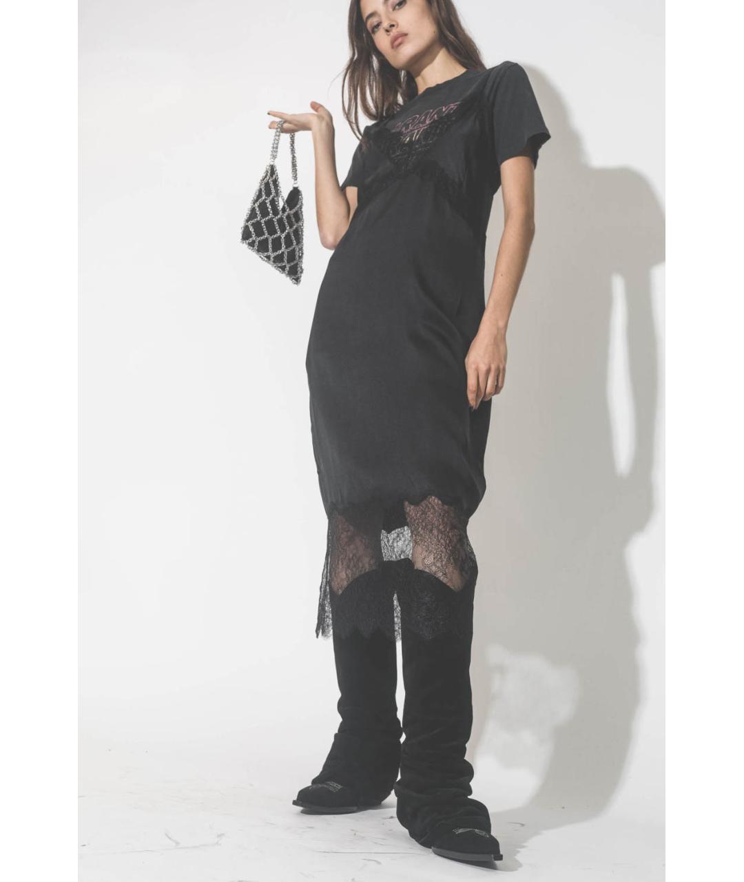 R13 Черные замшевые сапоги, фото 8