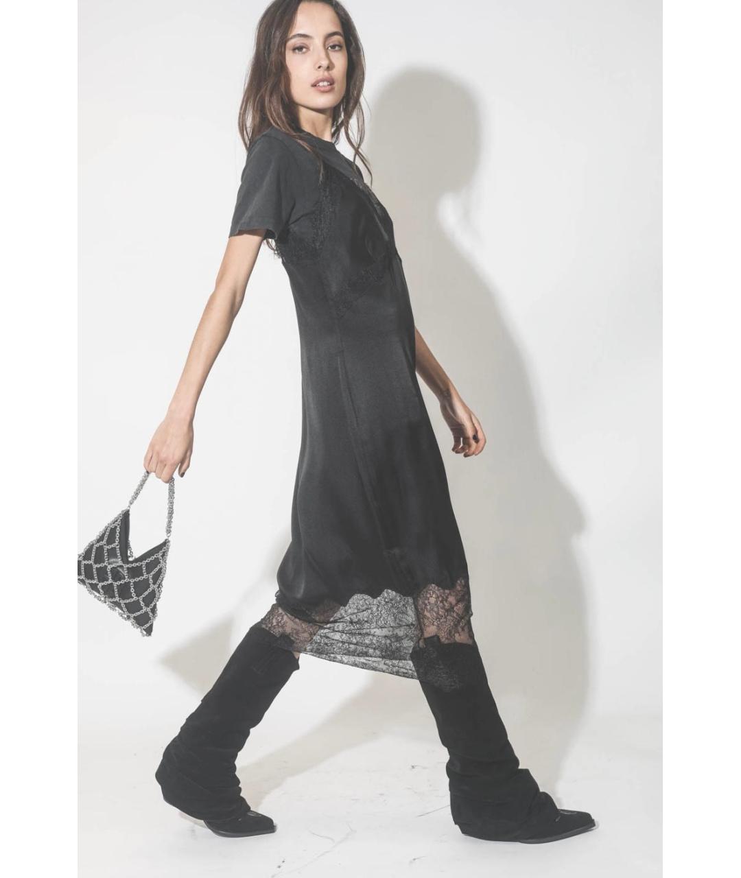 R13 Черные замшевые сапоги, фото 7