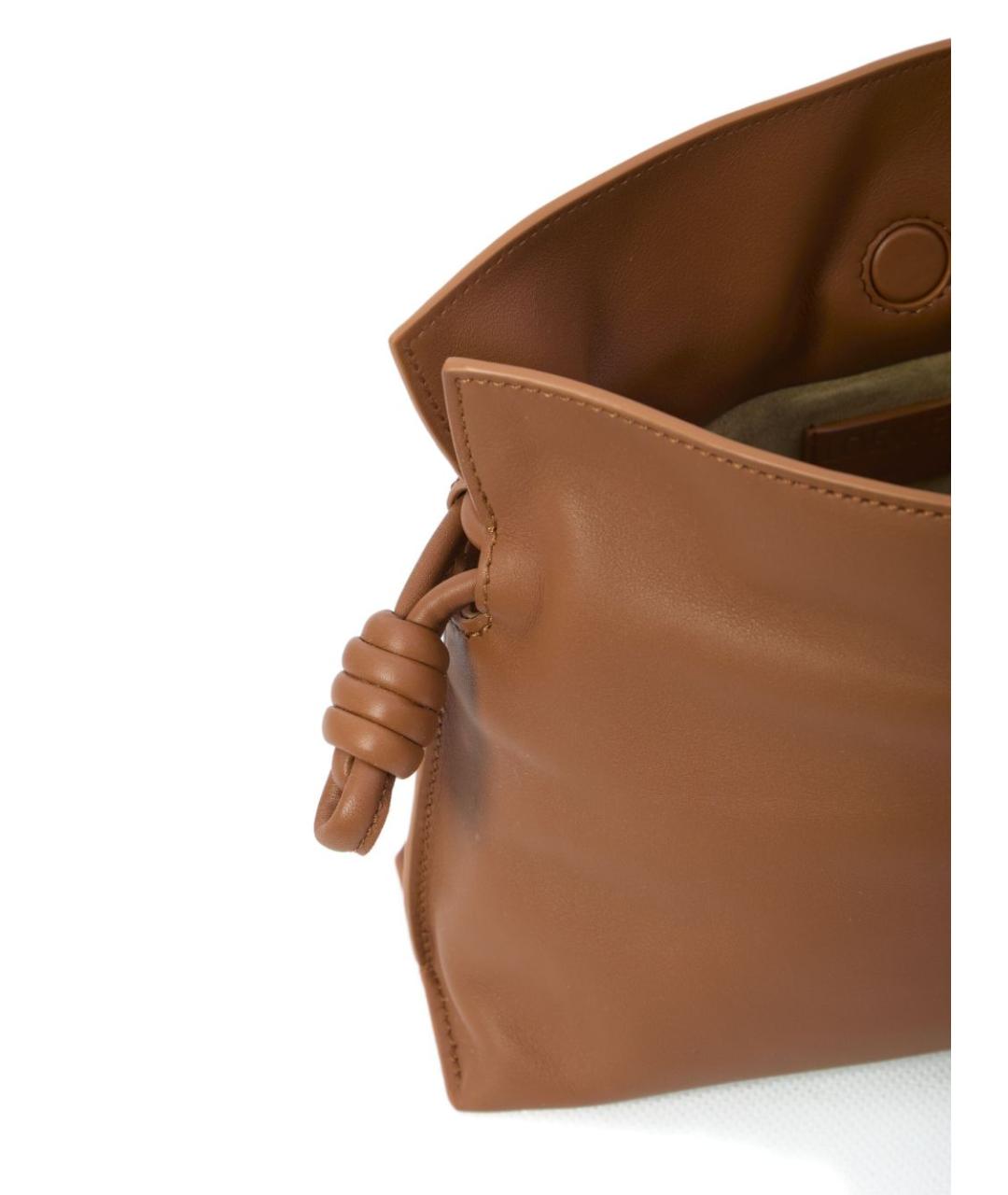 LOEWE Коричневая кожаная сумка тоут, фото 3