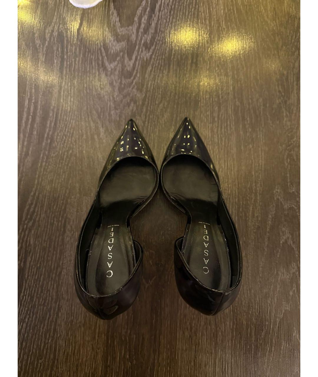 CASADEI Черные туфли из лакированной кожи, фото 3