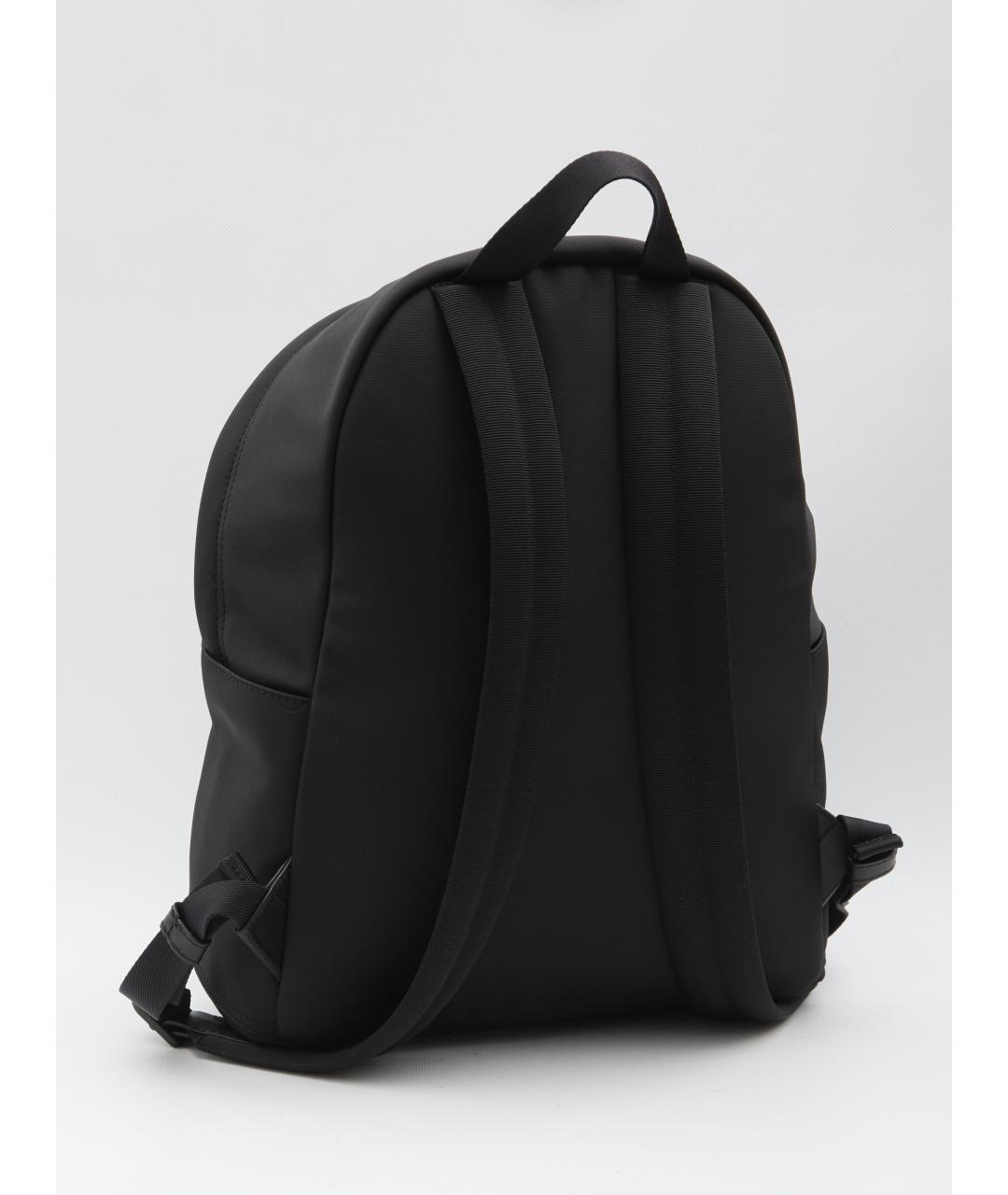 MONCLER Черный синтетический рюкзак, фото 2