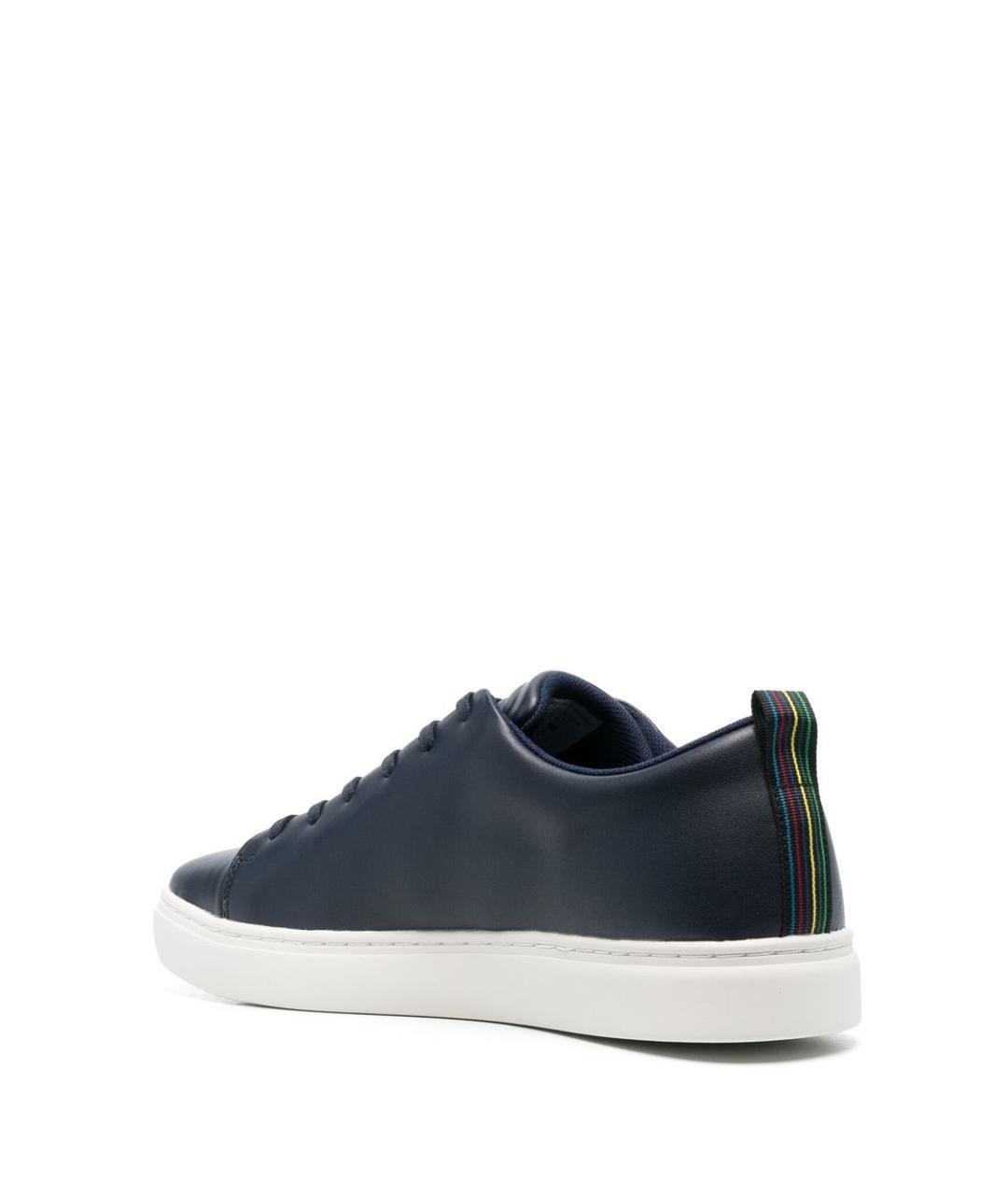 PS BY PAUL SMITH Синие кожаные низкие кроссовки / кеды, фото 2