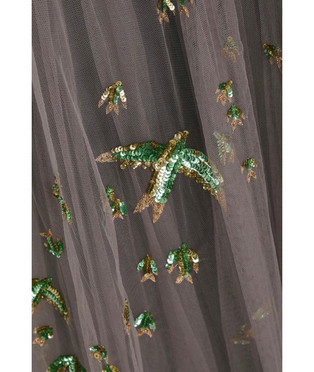 VALENTINO Серая юбка миди, фото 4