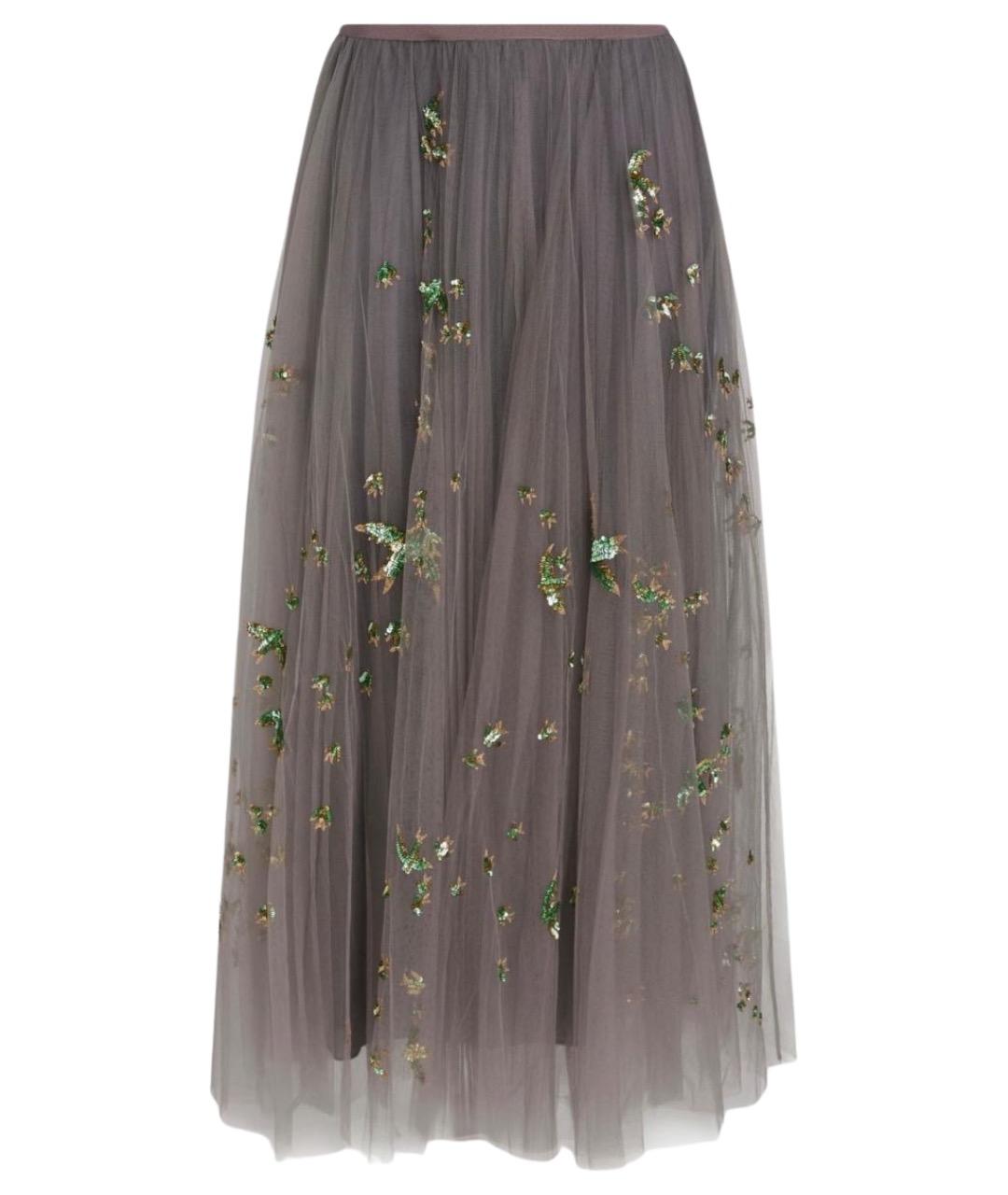 VALENTINO Серая юбка миди, фото 1