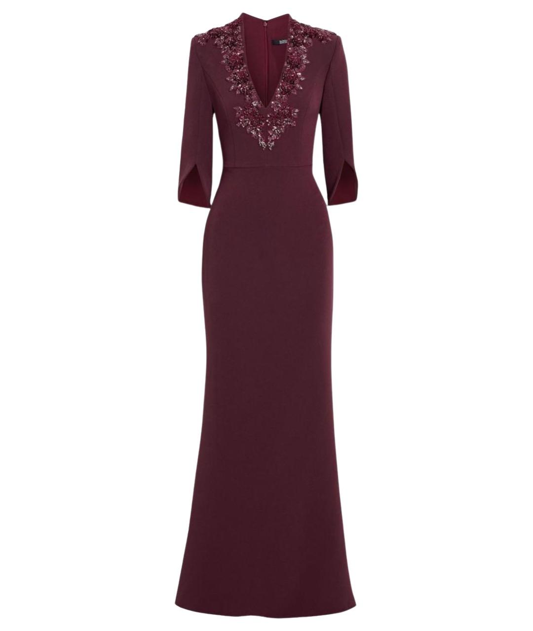 BADGLEY MISCHKA Бордовое коктейльное платье, фото 1