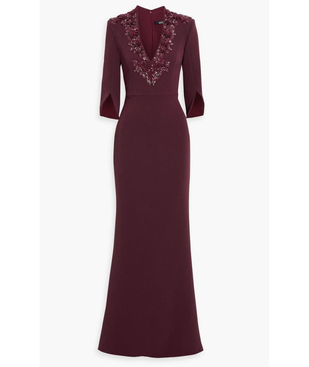 BADGLEY MISCHKA Бордовое коктейльное платье, фото 4