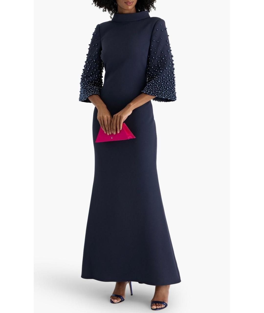 BADGLEY MISCHKA Темно-синее коктейльное платье, фото 2