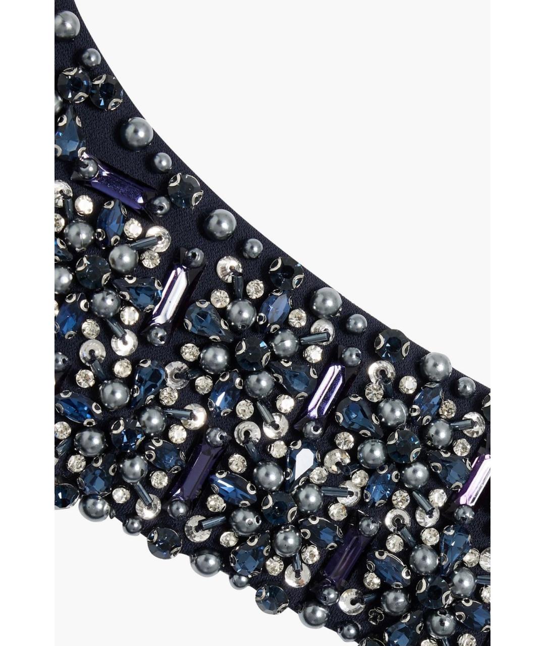 BADGLEY MISCHKA Темно-синее коктейльное платье, фото 4