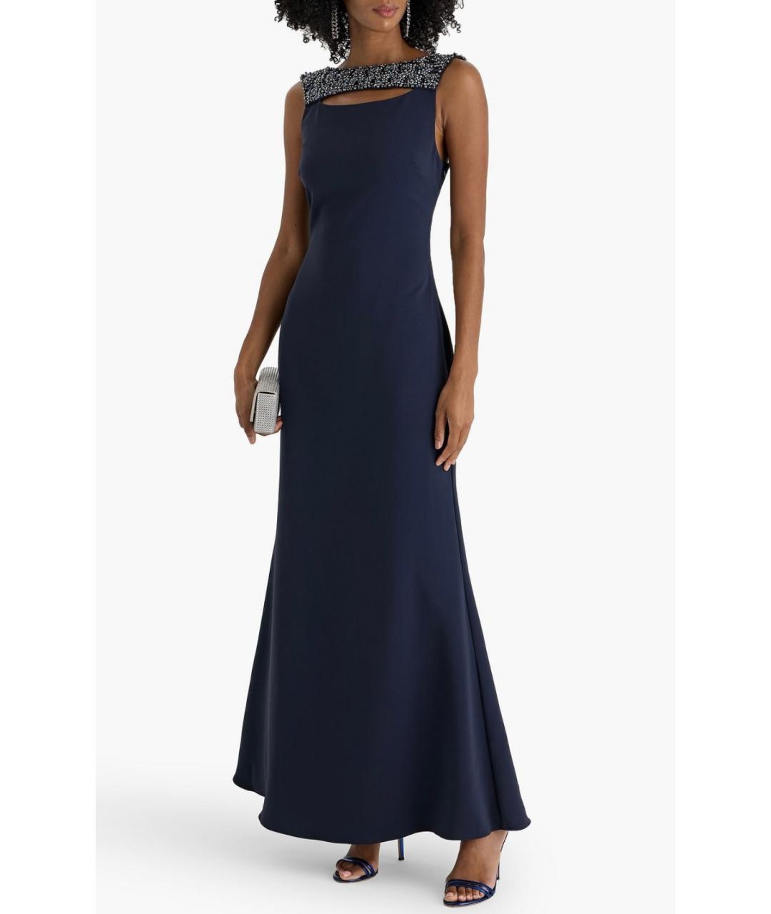 BADGLEY MISCHKA Темно-синее коктейльное платье, фото 2