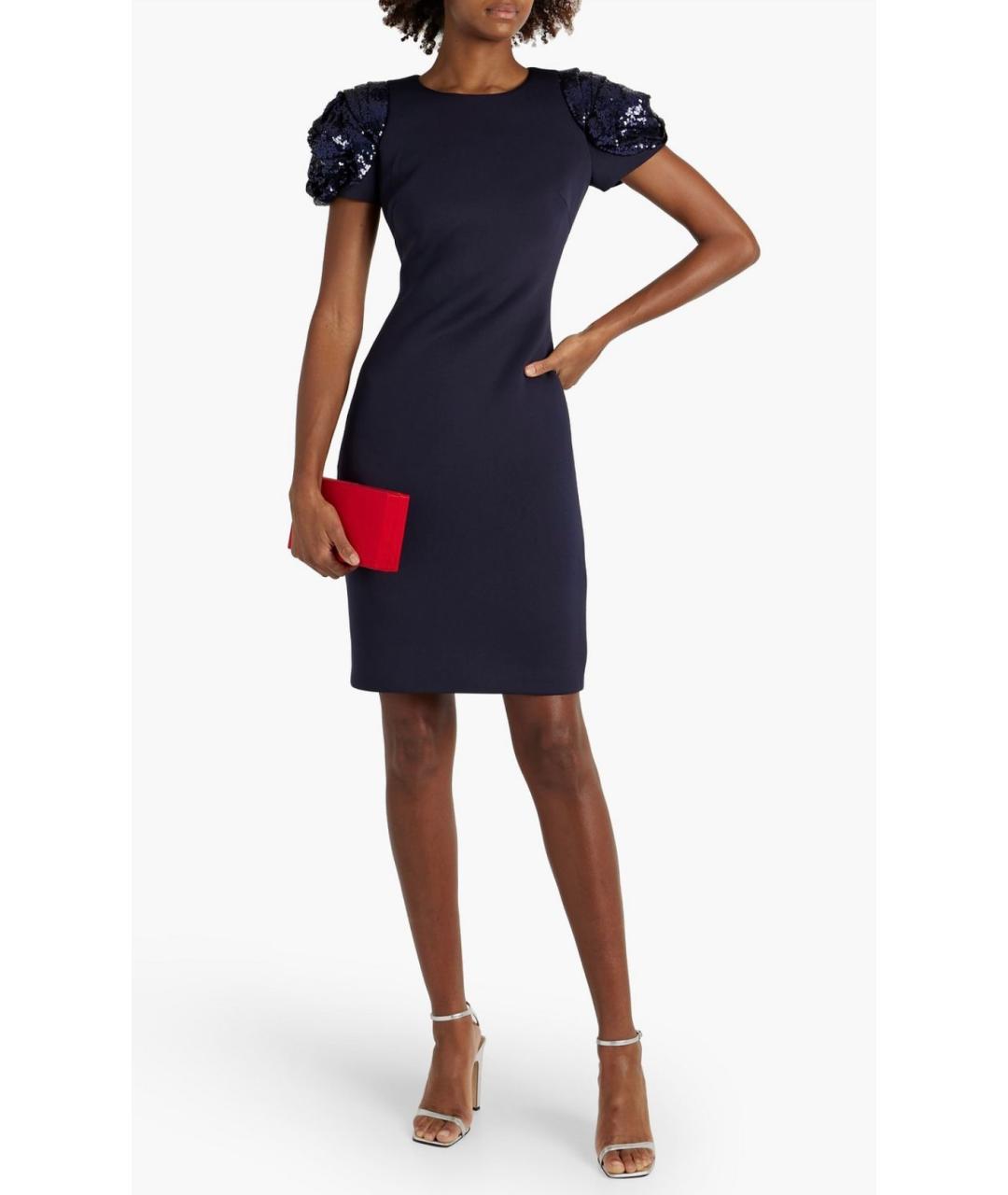 BADGLEY MISCHKA Темно-синее коктейльное платье, фото 2