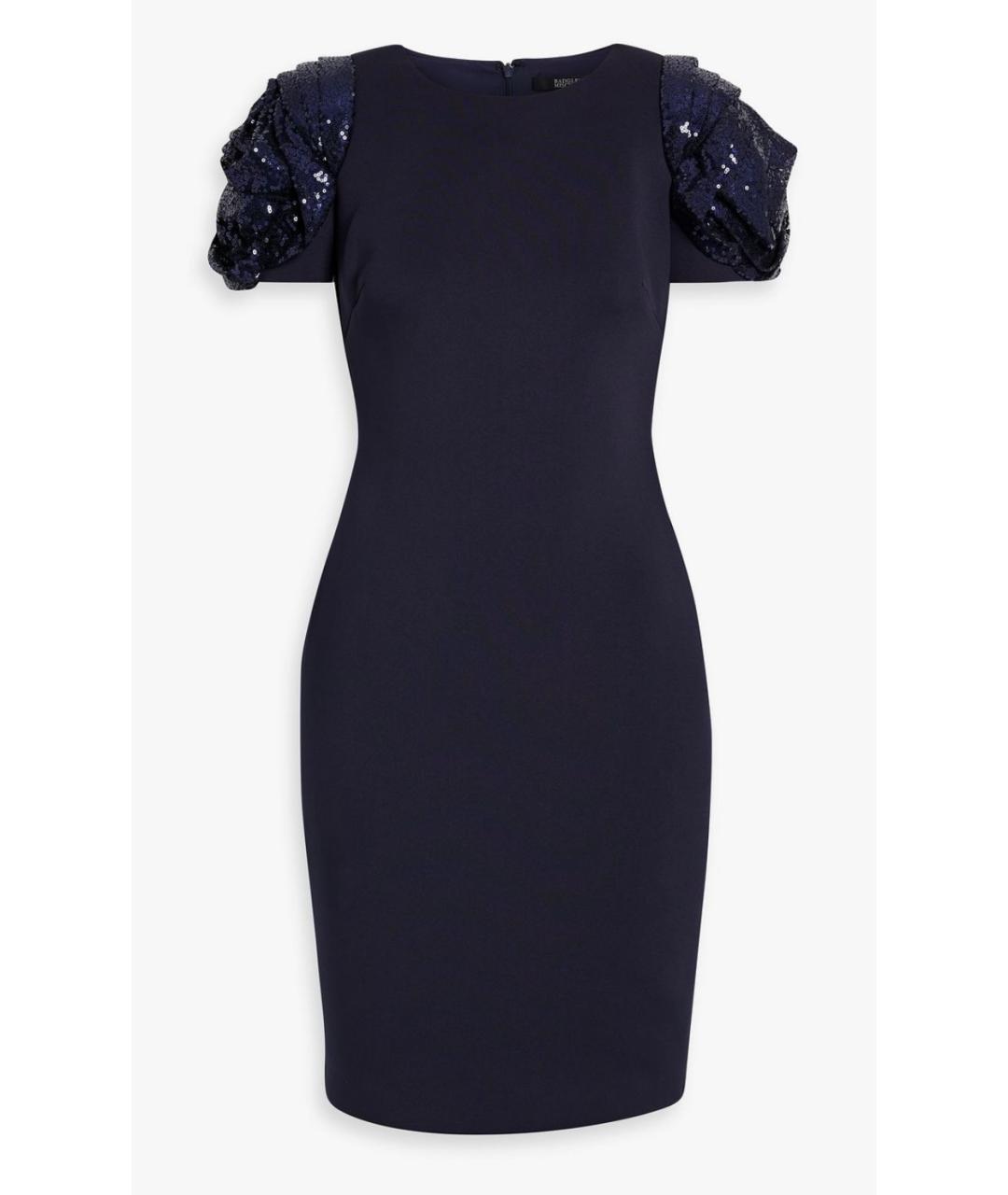 BADGLEY MISCHKA Темно-синее коктейльное платье, фото 4