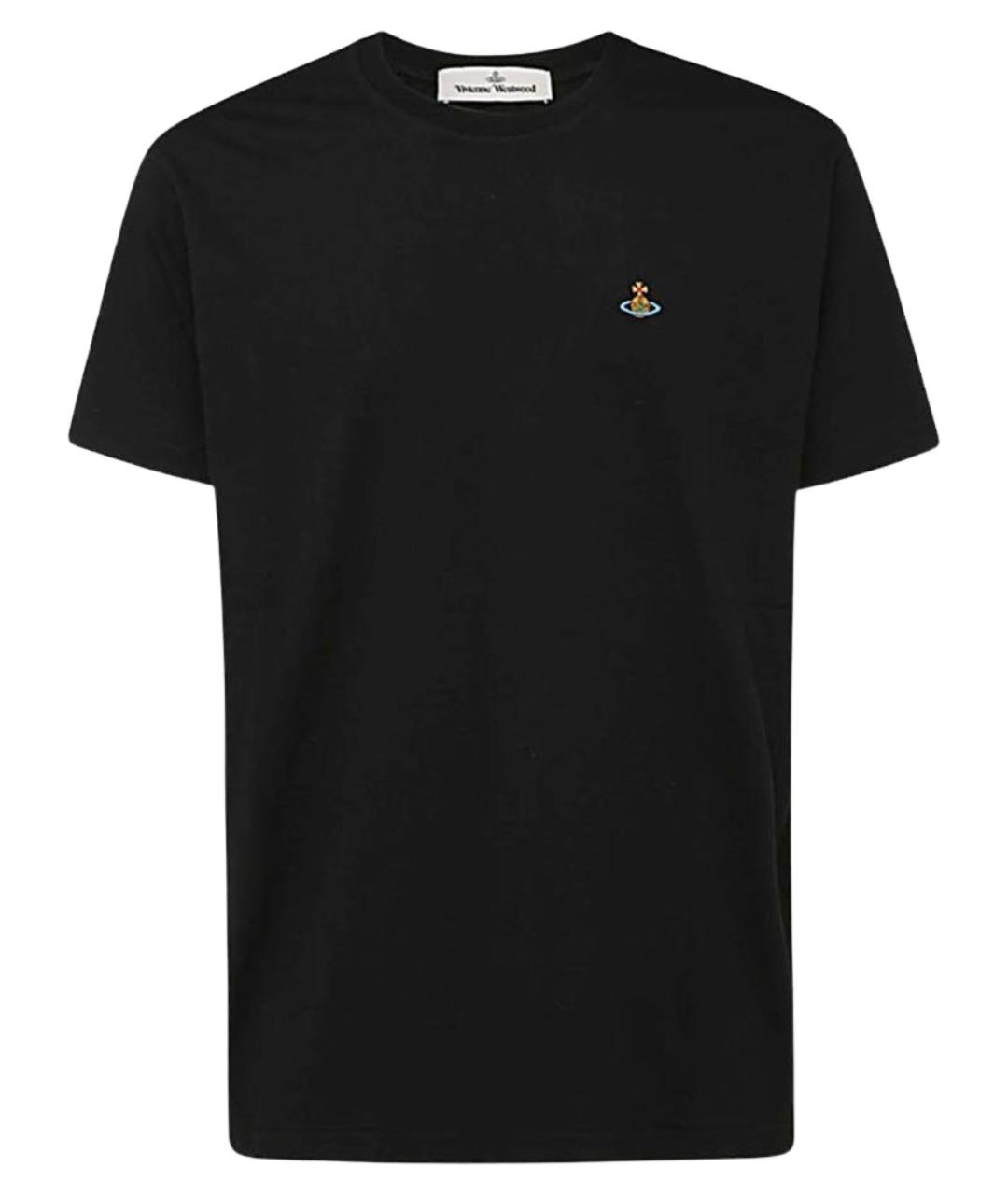 VIVIENNE WESTWOOD Черная хлопковая футболка, фото 1