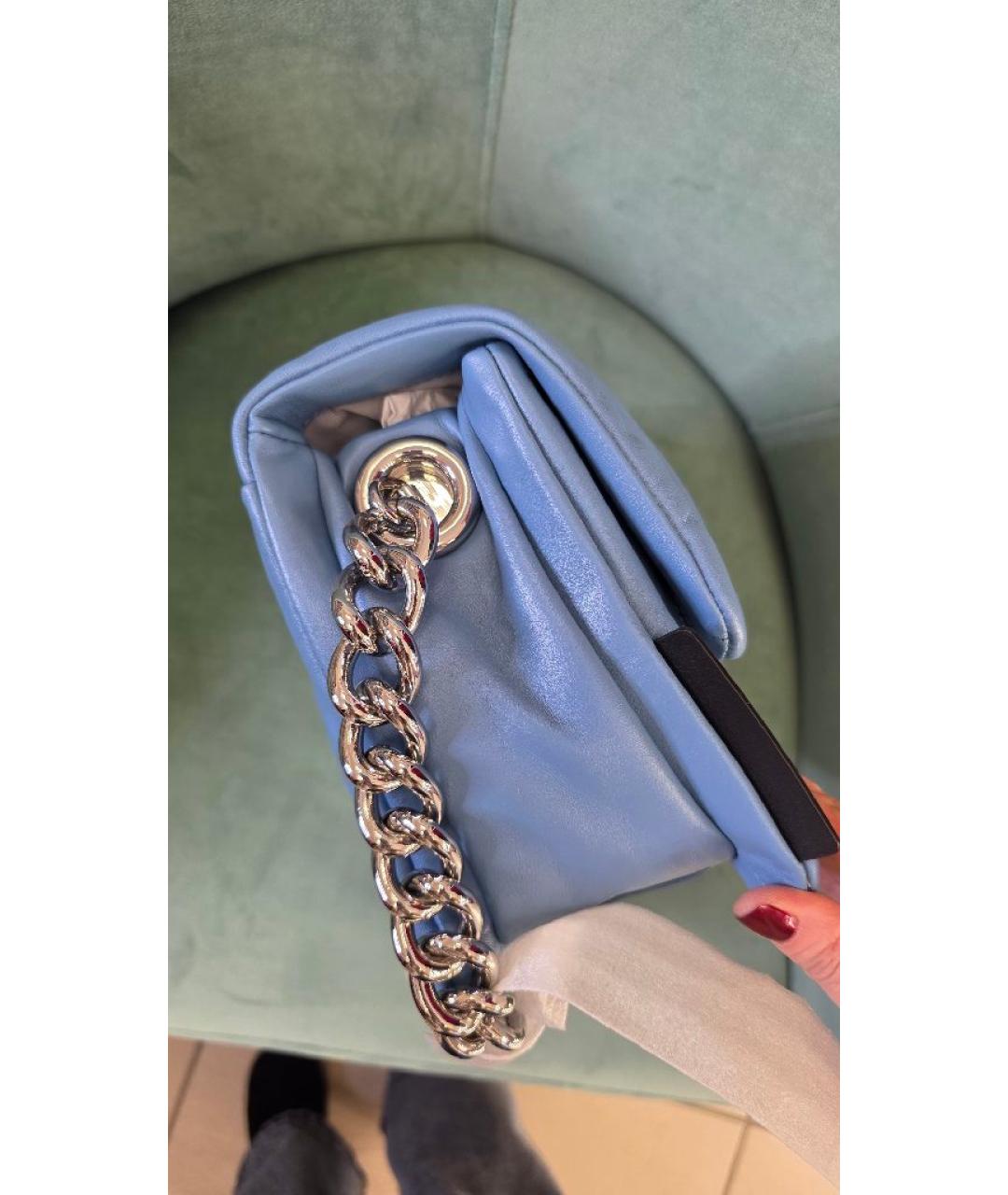 MARC JACOBS Голубая кожаная сумка через плечо, фото 4